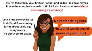 Simple Word Swaps to Reach IELTS Band 8+ (Learn in Context)#english #learnenglish #vocabulary