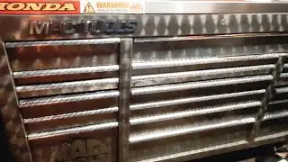 Mac tool box tour one of a kind custom Brushed steel tech 1000 PART 2