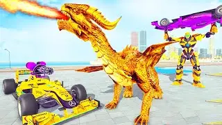 Dragon Robot Transformation Game, Android Gameplay, Cars Robot Transform Wars