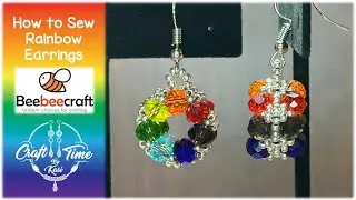 How to Sew Rainbow Earrings | Beebeecraft.com