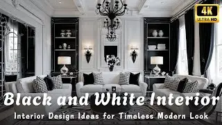 Black and White Interior Design Ideas for a Timeless Modern Look