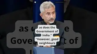 Good neighbours don't do terrorism: EAM Jaishankar on India-Pak ties