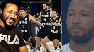 New Zealand &lsquo;TALL BLACKS&rsquo; Perform The HAKA In Front of USA | FIBAWC 2023 | AMERICAN Reacts!