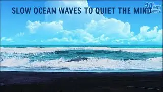 Relaxing beach 10 Hours - Blue Ocean Waves for Deep Sleep Instantly, Relaxation & Insomnia Relief