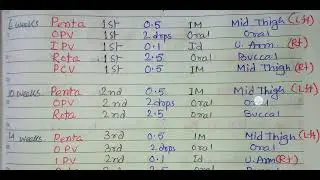 Full Immunization Scedule // Interview Preparation WBHRB Staff Nurse Grade 2 #shihoron #cho #nursing