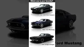 Chevrolet Camaro Z/28, Ford Mustang Boss 429 or Dodge Charger R/T? Which one is your favorite?