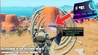 Fortnite Fortbyte #81 | Accessible in the daytime near a mountain top cactus wedge