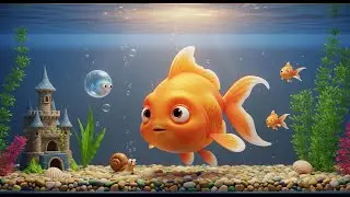Round and Round Goldfish Song | Fun Animal Water Song for Kids | Nursery Rhymes & Songs for Children