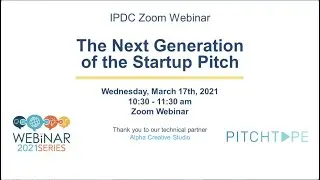 The Next Generation of the Startup Pitch