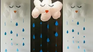 How To Make Cute Rain Drop Cloud From Carry Bag For Home Decor