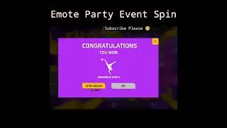 Emote Party Event Spin| One Spin Trick Emote Party| Rose Emote Emote Party #shorts #strongholdgaming