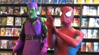 Spider-Man VS Green Goblin at Comic Book Store! Real Life Marvel Spidey Parody - Viera Comics