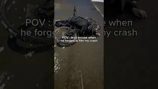 When Bro Doesn&lsquo;t Film The Crash 💥😭 #mtb #bike #crash
