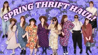 HUGE Spring Thrift Haul! Styling Thrifted Outfits for Spring