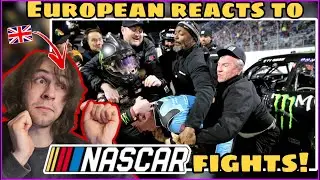 EUROPEAN Reacts to 'NASCAR FIGHTS!!' || First Time Reaction