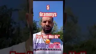 Drake Hating on Kendrick Lamar 5 Grammy&rsquo;s &ldquo;Not Like Us&rdquo; #drake #kendriklamar #grammys #notlikeus