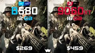 ARC B580 12GB vs RX 9060XT 16GB | Tested in 10 Games | 1080P
