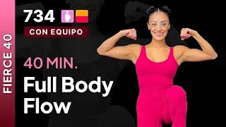 Día 10 Fierce-40 | Rutina de cuerpo completo con mancuernas | Cardio sin impacto | Rutina en casa