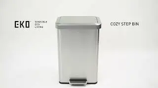 EK9382 Cozy step bin 45L with durable&nbsp;cantilever&nbsp;footoperated&nbsp;pedal&nbsp;mechanism