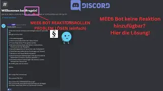 Discord Mee6 Problem mit der Reaktionsrolle hinzufügen? Hier die lösung! | unkompliziert