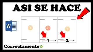 🔴 Como Poner Numero de PAGINA en WORD desde la Tercera Hoja ✔️