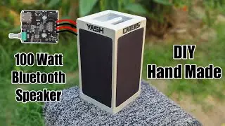 Silver Bluetooth Speaker | DIY Handmade | Inkocean XY-C50L 50W+50W Amplifier | Passive Radiator