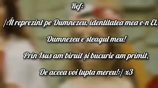 Hirstic pentru copii -Dumnezeu e steagul meu- negativ