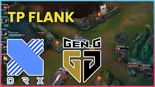 DRX Kingen with the gragas tp flank | DRX VS GEN