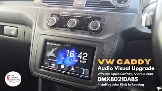 VW Caddy Van Car Stereo Upgrade Wireless CarPlay, Android Auto KENWOOD DMX8021DABS #vwcaddy #vw