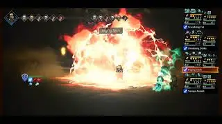 Octopath COTC F2P Defeating Yan Long in 19 turns (with A2 and 2B power)