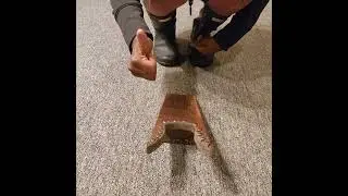Learn how to effortlessly remove your boots using a boot jack! #handmade #shortsviral #bootjack