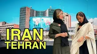 IRAN Walking tour in Valiasr Square Tehran City