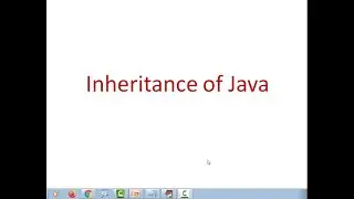 Inheritance of java