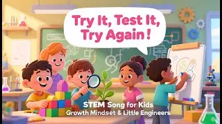 Try It Test It Try Again Song | STEM Song for Kids | Education Video for Kids |  Whimsical Minds