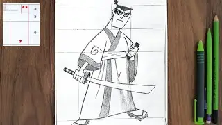 SAMURAI JACK drawing》how to draw easy for beginners》#samuraijack #drawing #pencilsketching