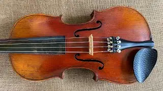SOLD Old Violin #1236 MONSTER Toned Re-voiced German Stradivari Model. 