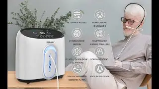 Operation Guidance video of DE Q1W oxygen concentrator DEDAKJ 1 8L min Flow Oxygen Concentrator O2