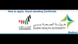 How to apply Good standing certificate from DHA