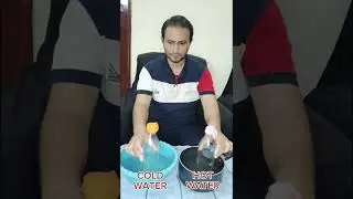 Balloon VS HOT & COLD Water Experiment | Amazing results #shorts