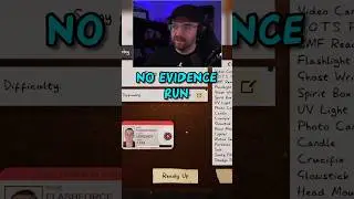 NO EVIDENCE RUN ON SUNNY MEADOWS | Phasmophobia #shorts