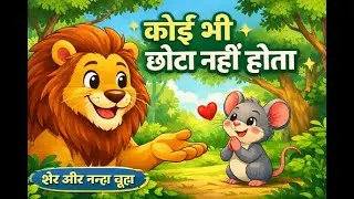 कोई भी छोटा नहीं होता | शेर और नन्हा चूहा | Moral Story in Hindi