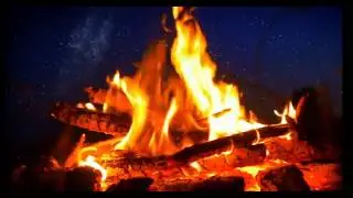 ASMR Warm & Cozy Crackling Campfire Sounds