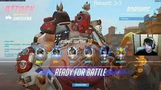 Overwatch Roadhog Harbleu Showing His Gameplay Tricks With 41 Elims -POTG-
