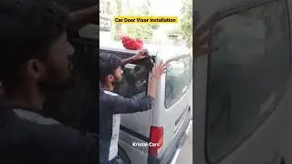 Car Door Visor 💯 installation diy #shorts