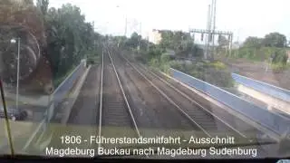 1806 Führerstandsmitfahrt durch Magdeburg