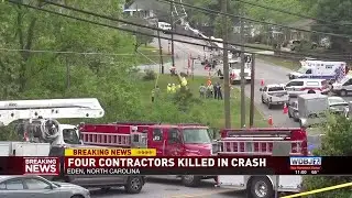 Four Killed in Utility Crash in Eden, NC
