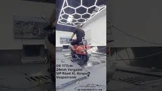 Vespa 125 PX mit 177ccm DR Zylinder Vespatronic SIP Road Leistungsmessung Pr&uuml;fstand DK Performance