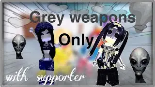 🫧Only using GREY WEAPONS in baddies Roblox🫧 #robloxbaddie