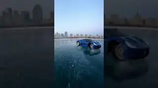 RC Car DRIFTING on ICE! 🥶 Frozen Lake Thrills #lego #gaming #automobile  #lcars #drifting