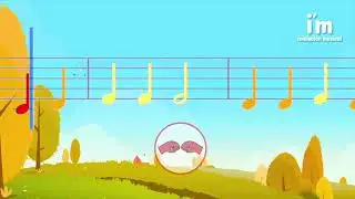 🎵 Merrily We Roll Along &ndash; Colored Notes and Kod&aacute;ly Hand Signs 🎶| Xylophone Play Along for Kids